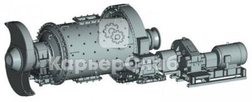 Мельница шаровая с центральной разгрузкой МШЦ 5500х7500